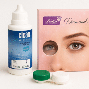 Lentilles Bella Diamonds Collection + Produit d’entretien + Étui lentilles