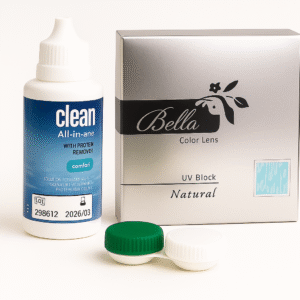 Lentilles Natural Collection + Produit d’entretien + Étui lentilles