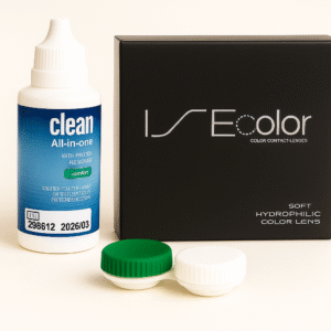 Lentilles ISee Color + Produit d’entretien + Étui lentilles